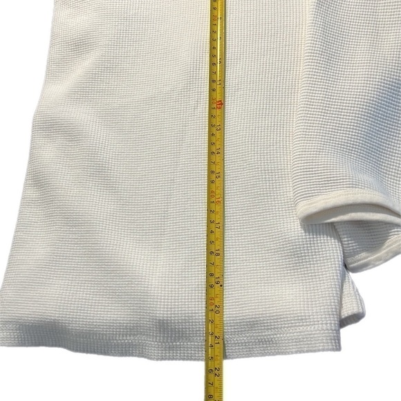 Current/Elliott White Waffle Knit Boat Neck Long Sleeve T Shirt 2 - Picture 10 of 10